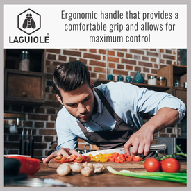 Laguiole 5-Piece Professional Chef'S Knife Set with Magnetic Wood Board Holder for Kitchen