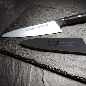 DALSTRONG Chef Knife - 8 Inch - Phantom Series - Japanese High-Carbon AUS8 Steel Kitchen Knife - Pakkawood Handle - Cooking Knife - Sheath Included