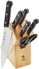 HENCKELS Solution Knife Block Set, 7-Pc, Brown