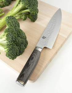 Shun Premier Grey Chef Knife, 8 Inch VG-MAX Steel Blade, Cutlery Handcrafted in Japan