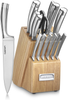 Cuisinart C99SS-15P 15 Piece Stainless Steel Blades Wood 15PC Cutlery Block Set, PC, Silver