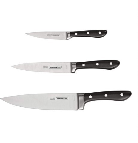 Image of Tramontina Kitchen Knife Set Forged 3 Pc, 80008/020DS