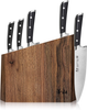 Cangshan TS Series 1024876 Swedish Sandvik 14C28N Steel Forged 6-Piece Knife Block Set, Walnut