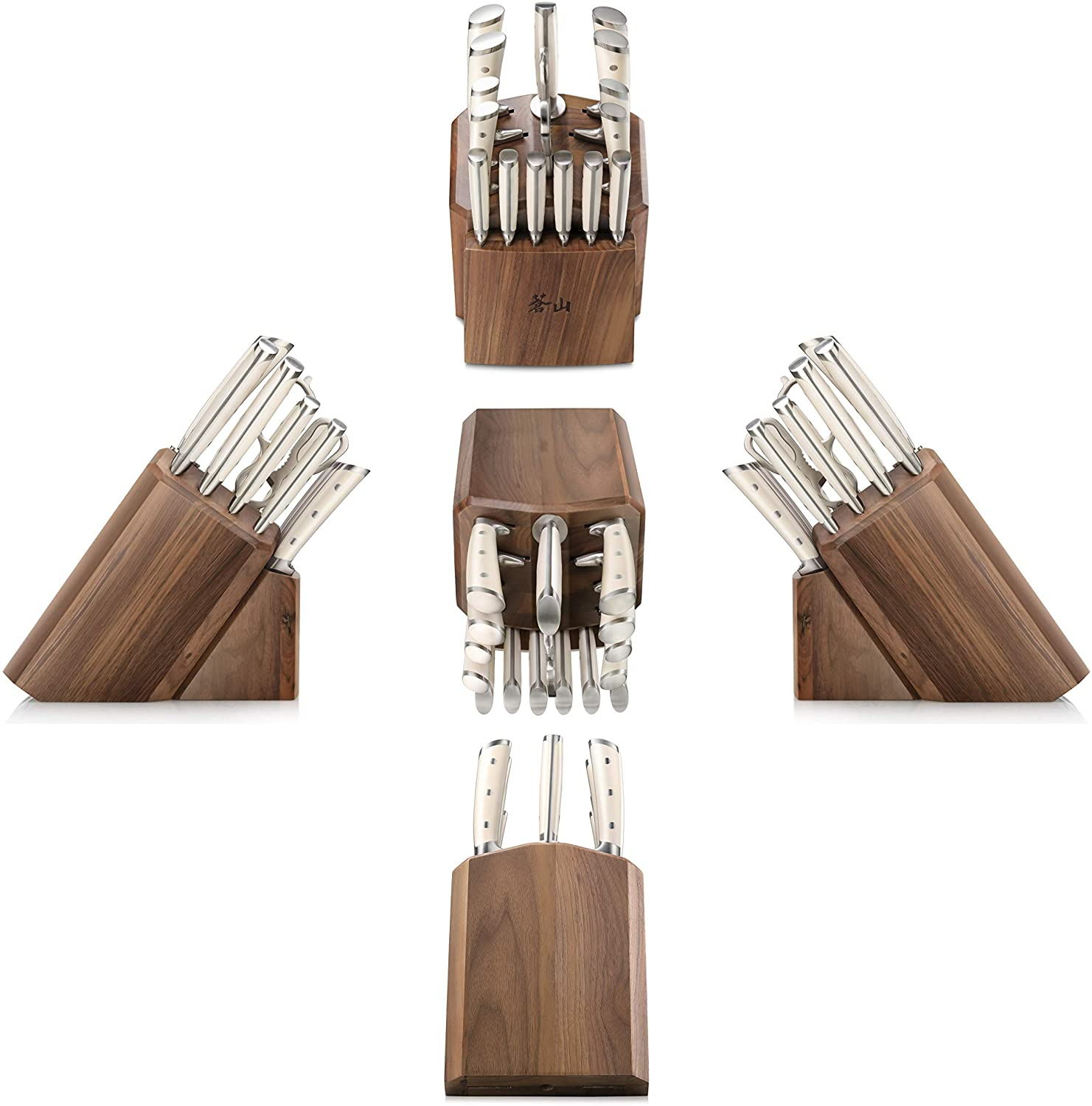 Cangshan S1 Series 1022599 German Steel Forged 17-Piece Knife Block Set , Walnut