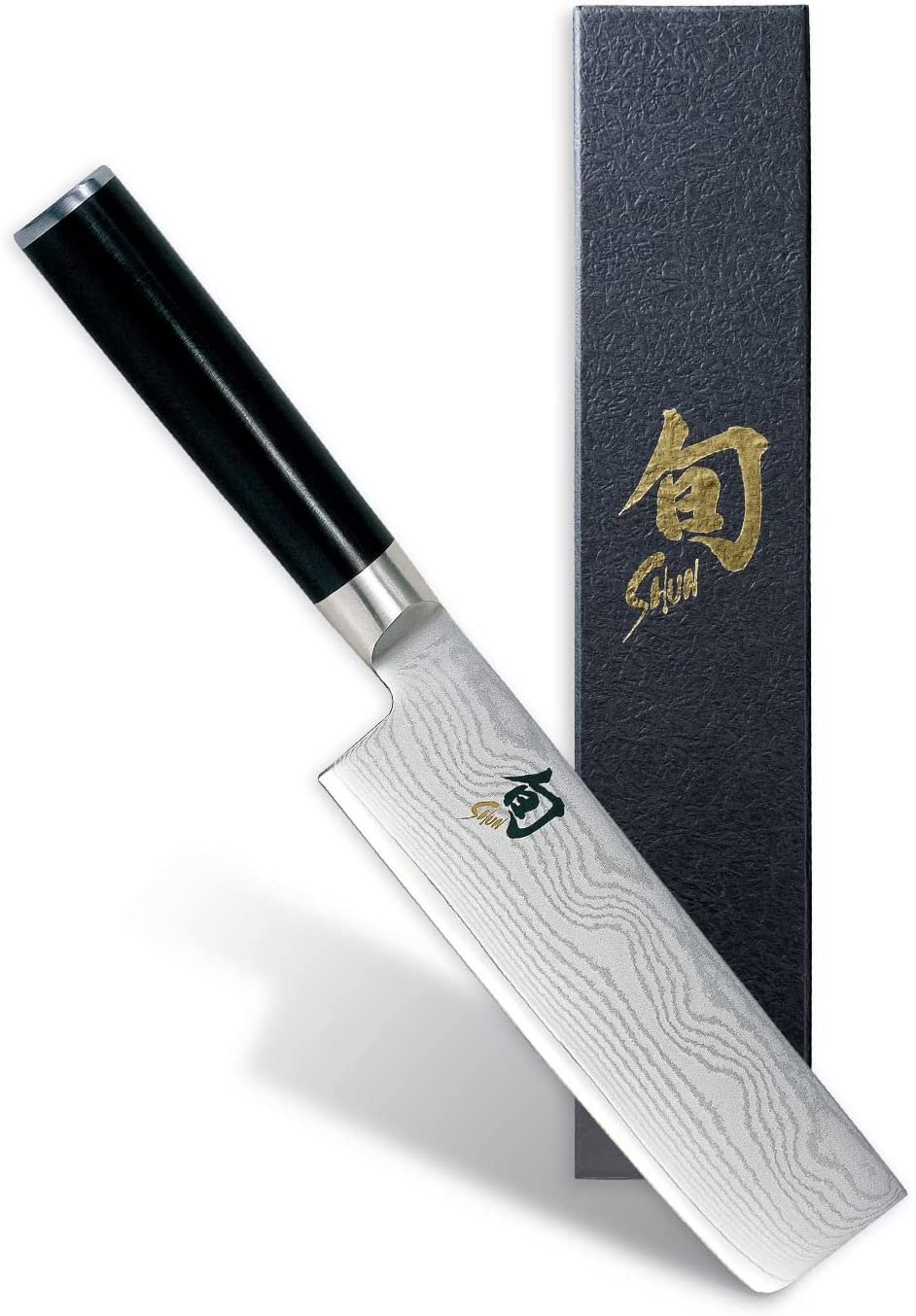 Shun Cutlery Classic 6.5” Nakiri Knife; Kitchen Knife Handcrafted in Japan; Hand-Sharpened 16° Double-Bevel Steel Blade for Swift and Easy Precision Work; Beautiful D-Shaped Ebony Pakkawood Handle