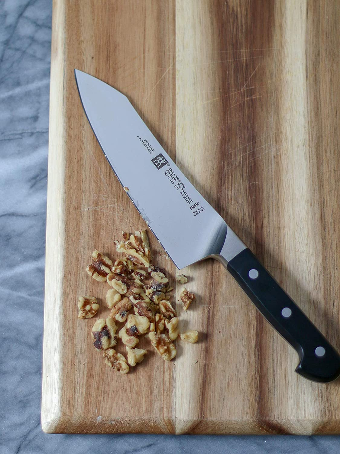 ZWILLING Pro 7-Inch Rocking Santoku Knife, 7'', Black/Stainless Steel