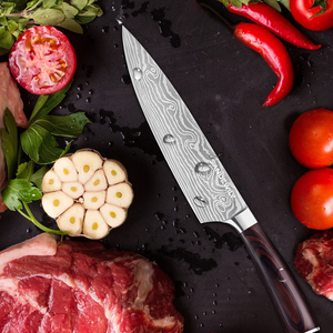 Professional Kitchen Knives High Carbon Stainless Steel Chef Knife Set,3Pcs Ultra Sharp Japanese Knife with Sheath,Ergonomic Pakkawood Handle Elegant Gift Box for Home or Restaurant