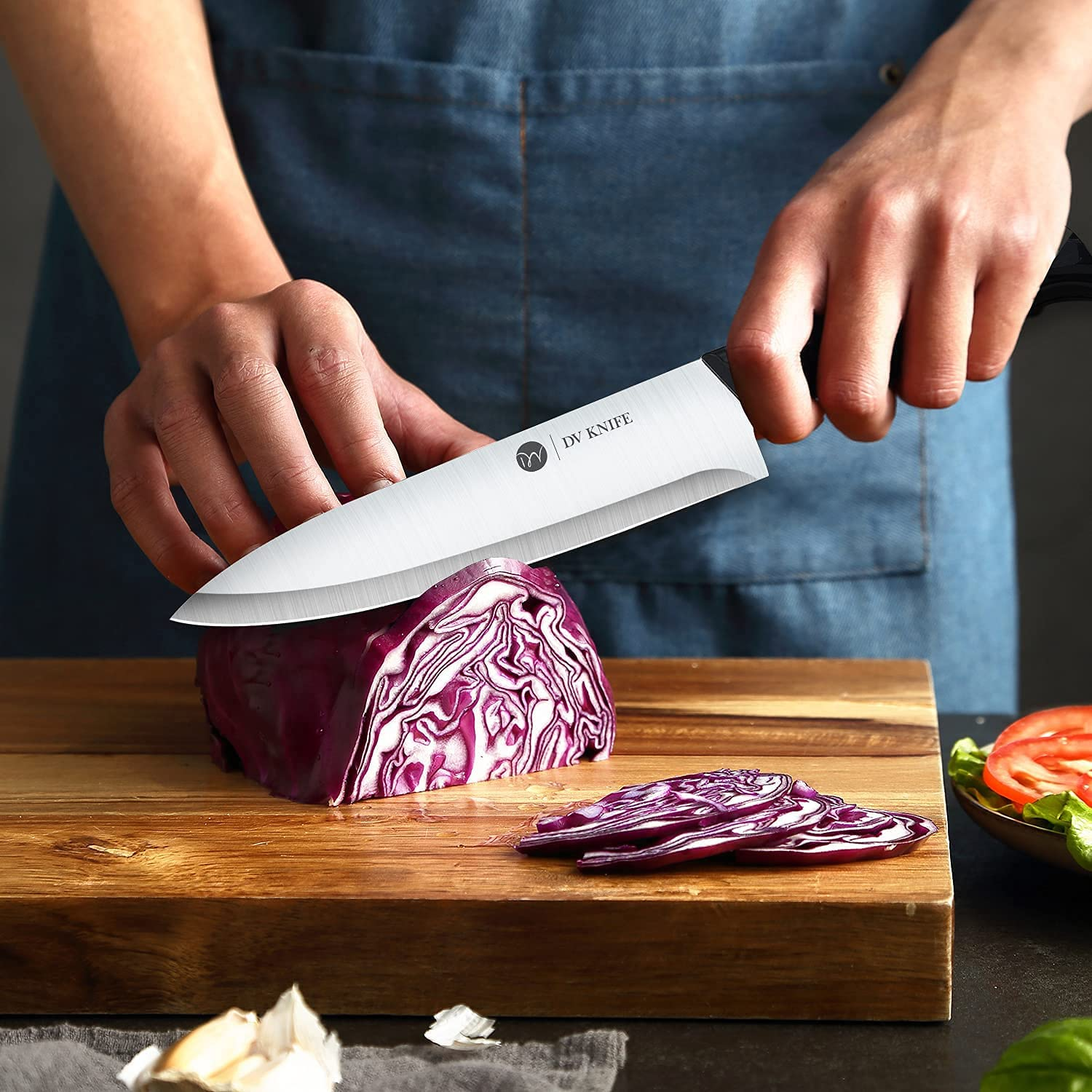 Chef Knife - Kitchen Knives, 8 Inch Chef'S Knife, 4 Inch Paring Knife, High Carbon Stainless Steel with Ergonomic Handle
