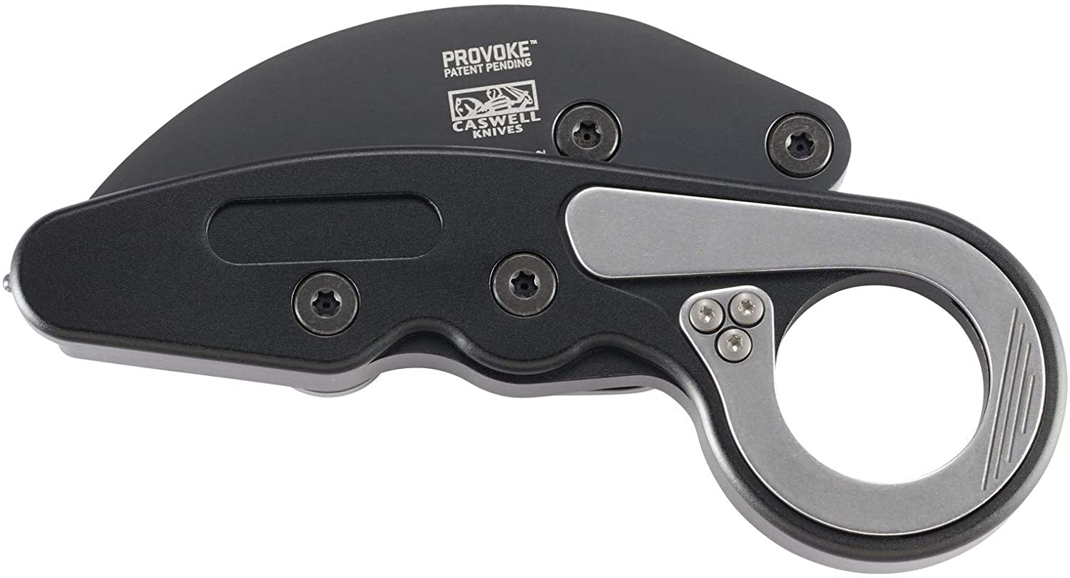 CRKT Provoke First Responder Folding Pocket Knife: Morphing Karambit, D2 Blade Steel, Kinematic Pivot Action, Integrated Safety Lock, Low Profile Pocket Clip, Glass Breaker, Sheath 4042