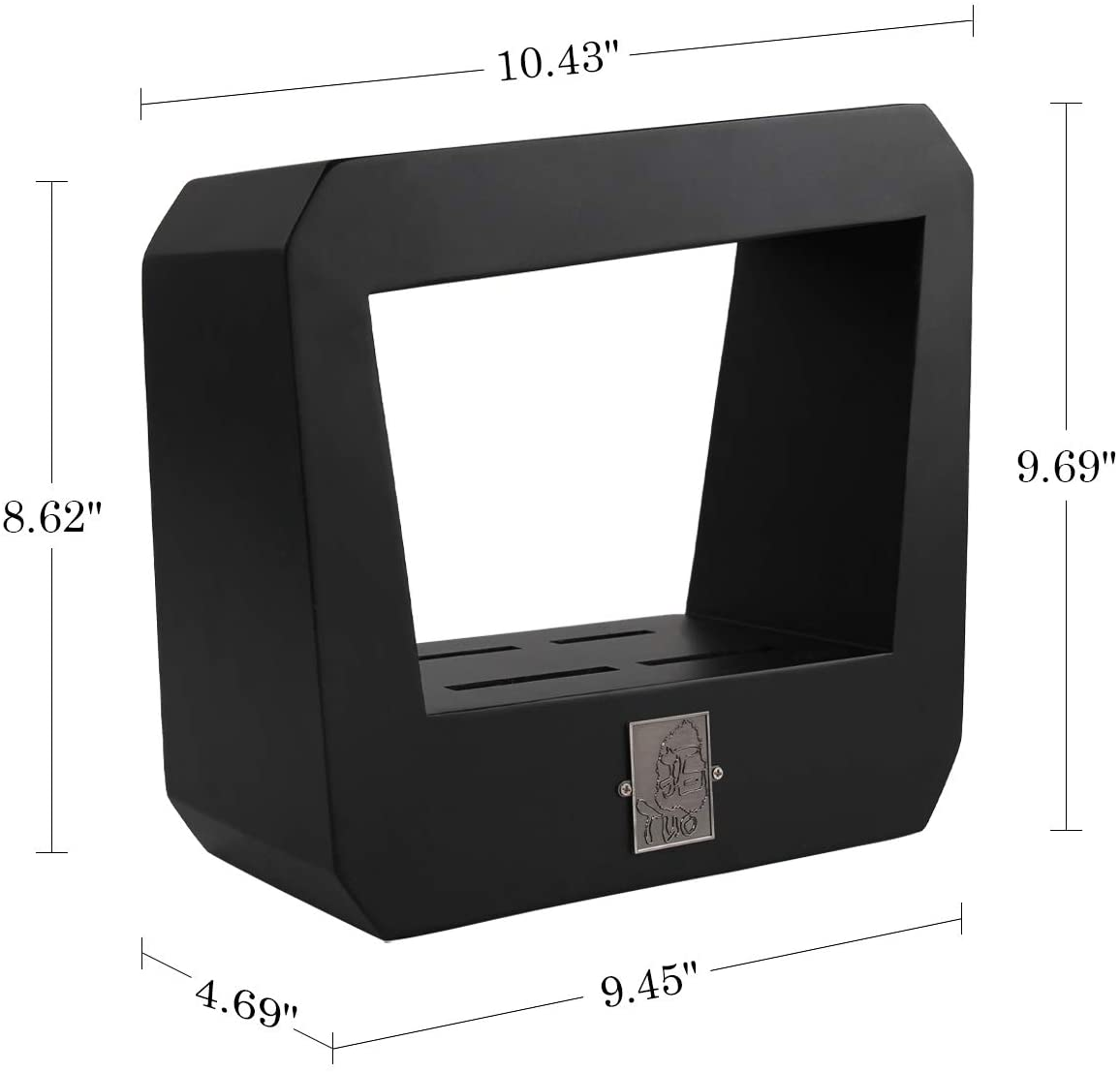 TUO Knife Set - Kitchen Knife Set with Wooden Block 7 Pieces - G10 Full Tang Ergonomic Handle - BLACK HAWK S SERIES with Gift Box