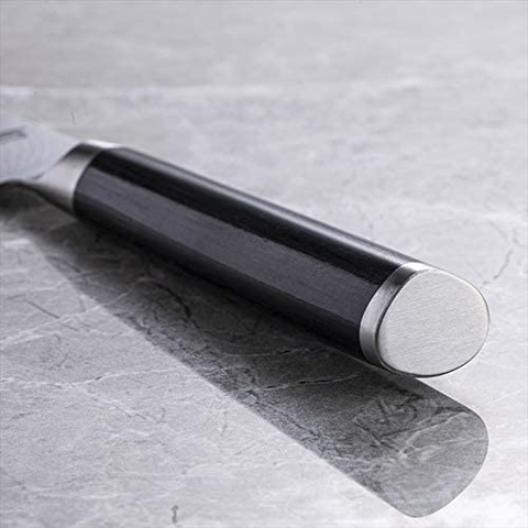 Image of Shun Classic 8” Chef’S Knife with VG-MAX Cutting Core and Ebony Pakkawood Handle; All-Purpose Blade for a Full Range of Cutting Tasks with Curved Blade for Easy Cuts; Cutlery Handcrafted in Japan