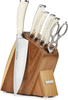 Wusthof Classic Ikon Creme 7 Piece Slim Knife Block Set (Acacia Block)