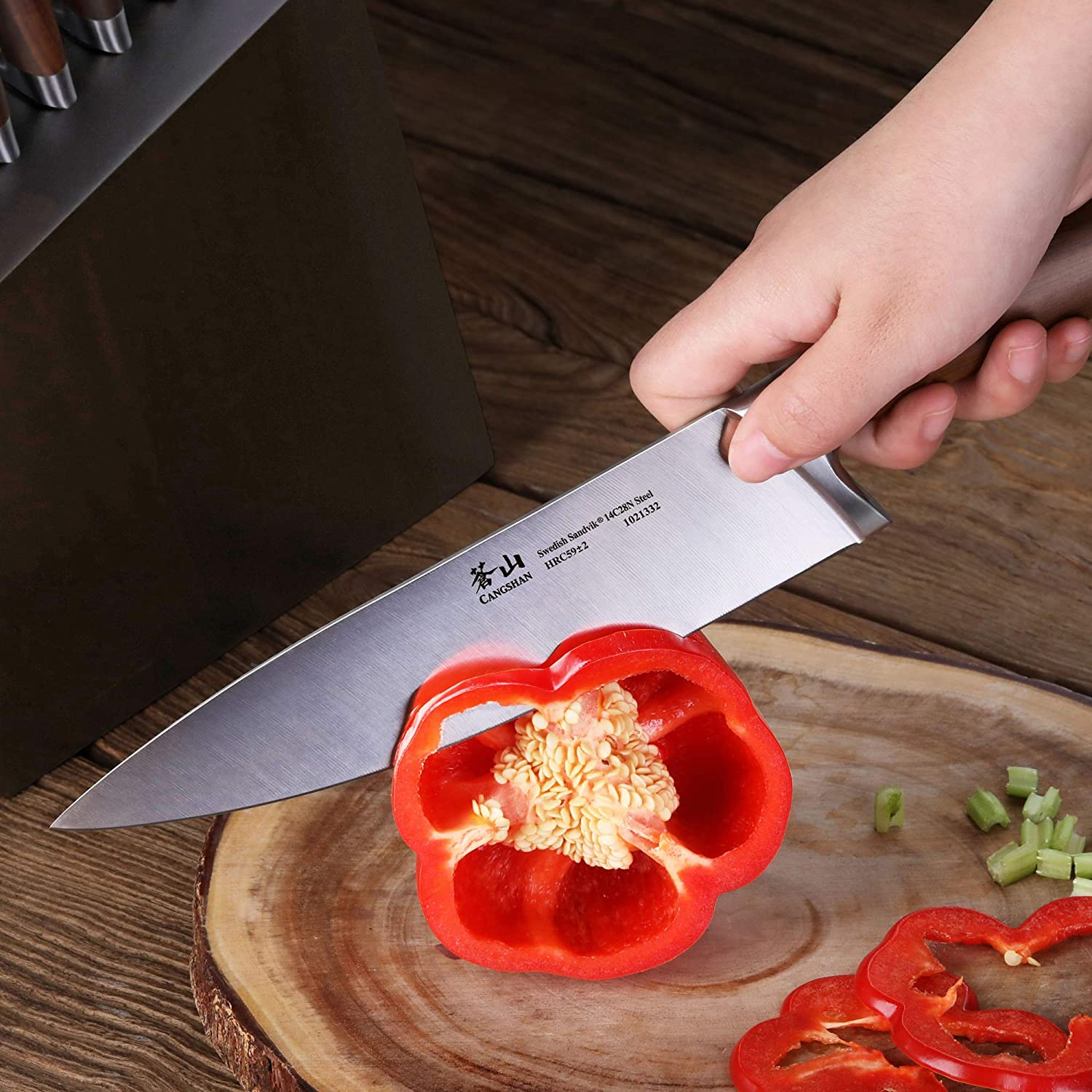 Cangshan a Series Swedish Steel Forged 16 Piece Knife Block Set