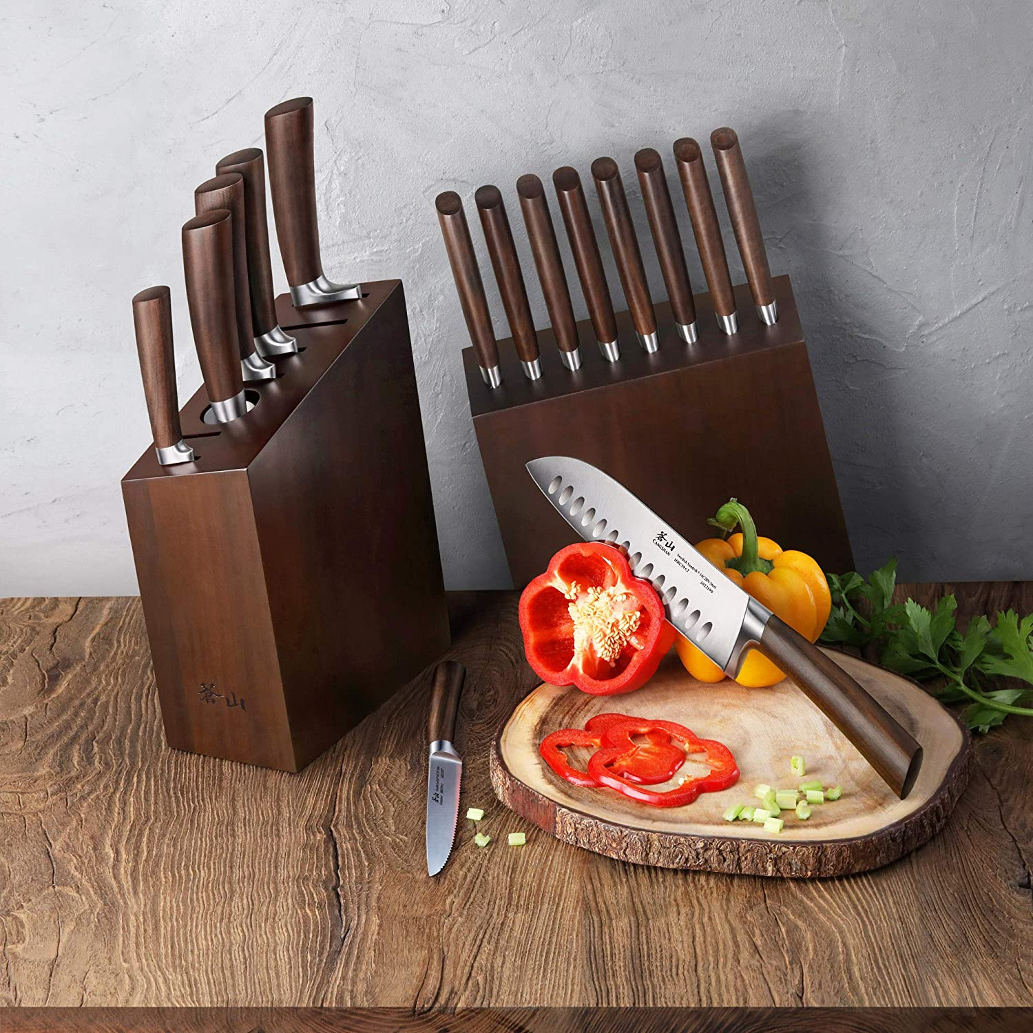Cangshan a Series Swedish Steel Forged 16 Piece Knife Block Set