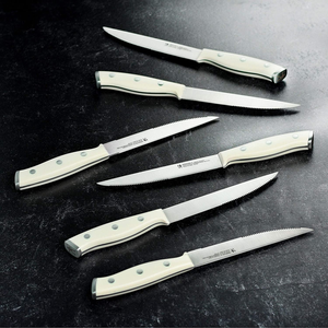 J.A. Henckels International 16 Piece Forged Accent Off-White Knife Block Set