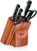 Cangshan V2 Series 1022520 German Steel Forged 5-Piece Starter Knife Block Set, Acacia