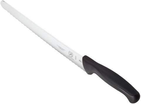 Image of Mercer Culinary M23210 Millennia 10-Inch Wide Wavy Edge Bread Knife, Black