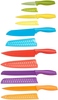 Amazon Basics 12-Piece Color-Coded Kitchen Knife Set, 6 Knives with 6 Blade Guards