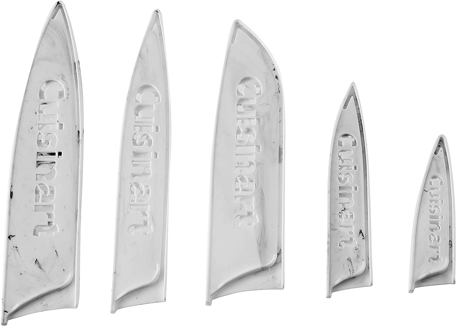 Cuisinart C55-10PWM Advantage Ceramic-Coated Faux Knife Set, 10 PC, Marble