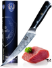 Boning / Fillet Knife: Professional Japanese 6 Inch Razor Sharp AUS10 Premium High Carbon 67 Layer Damascus Stainless Super Steel Full Tang Chef’S Knives W/ G-10 Handle by Regalia Knives