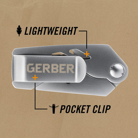 Gerber Gear 31-000345N EAB Lite Pocket Knife, Stainless Steel