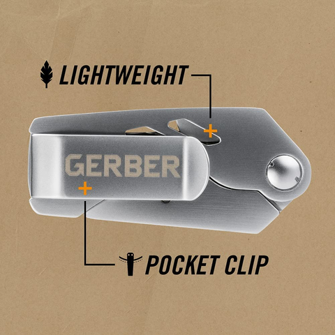 Image of Gerber Gear 31-000345N EAB Lite Pocket Knife, Stainless Steel