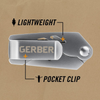 Gerber Gear 31-000345N EAB Lite Pocket Knife, Stainless Steel