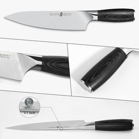 TUO Kitchen Knife 8 Inch, Pro Chef Knife Cutting Knife Cooking Knife, High Carbon German Stainless Steel, Ergonomic Pakkawood Handle, Full Tang with Gift Box, Goshawk Series
