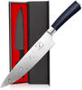 Imarku Chef Knife - Pro Kitchen Knife 8 Inch Chef'S Knives High Carbon German Stainless Steel Sharp Paring Knife with Ergonomic Handle (Blue Handle)