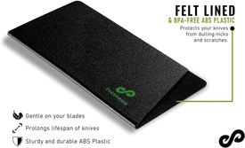 EVERPRIDE Butcher Chef Knife Edge Guard - Wide Knives Blade Edge Protectors - Meat Cleaver Knife Sheath - Bpa-Free Chef Knife Cover Fits Blades up to 8” X 4” – Knives Not Included