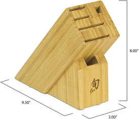 Shun Premier Grey Knife Block Set, 5 Piece Starter Set, Includes Chef, Utility, and Paring Knives, Honing Steel, Wood Block