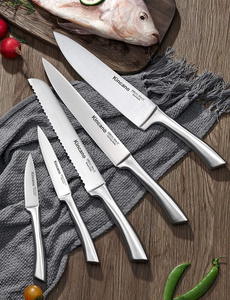 Knife Set, 14 PCS High Carbon Stainless Steel Kitchen Knife Set for Chef, Super Sharp Knife Set with Acrylic Stand, Include Steak Knives, Sharpener and Scissors, Ergonomical Design by Kincano