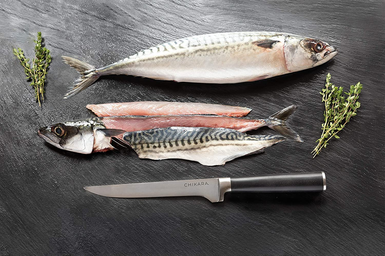 Ginsu Gourmet Chikara Series Forged 19-Piece Japanese Steel Knife Set – Cutlery Set with 420J Stainless Steel Kitchen Knives – Bamboo Finish Block, 07133DS