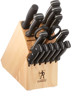 HENCKELS Fine Edge Pro Knife Block Set, 15-Pc, Light Brown