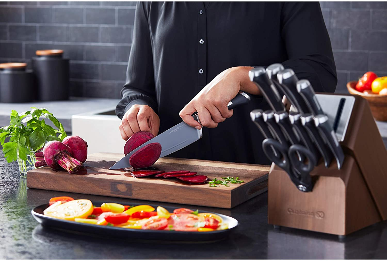 Calphalon Precision Sharpin Nonstick 13 Piece Cutlery Set