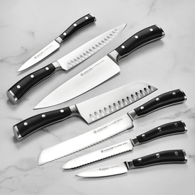 Wusthof Classic Ikon 10 Piece Knife Set with Acacia Block