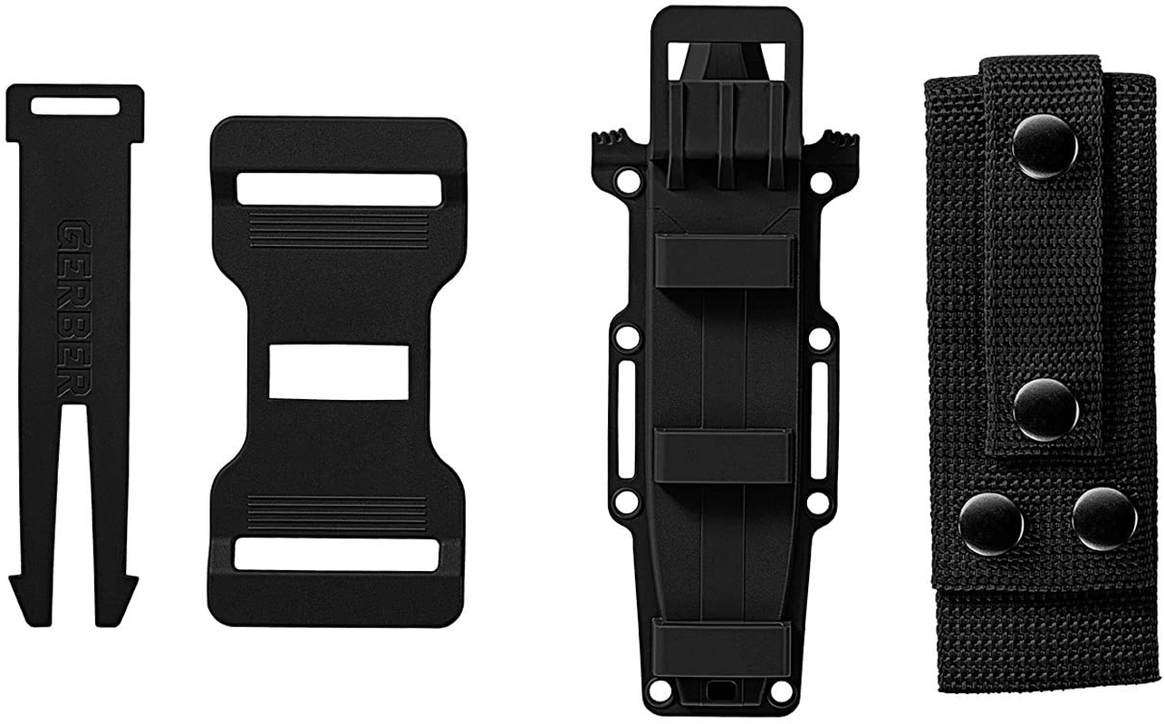 GERBER Strongarm Fixed Blade Knife with Fine Edge - Black