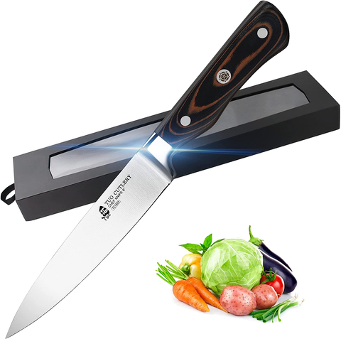 Image of TUO Chef Knife 6 Inch-Cook'S Knife Professional Kitchen Knife-German Stainless Steel Gyuto Knife-G10 Ergonomic Handle with Gift Box-Legacy Series