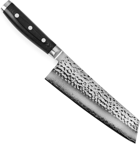 Image of Enso HD 7" Bunka Knife - Made in Japan - VG10 Hammered Damascus Stainless Steel