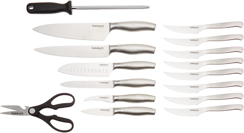 Image of Cuisinart C77SS-17P 17-Piece Artiste Collection Cutlery Knife Block Set, Stainless Steel