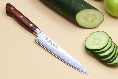 YOSHIHIRO- Hammered Damascus Chef Knife 6PC SET - MADE in JAPAN