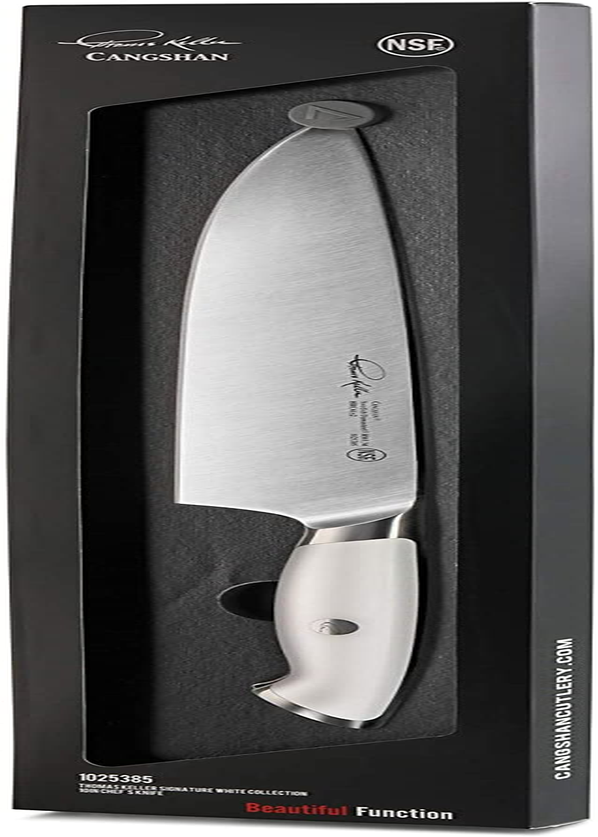 Cangshan Thomas Keller Signature Collection Swedish Powder Steel Forged, 10-Inch Chef'S Knife, White