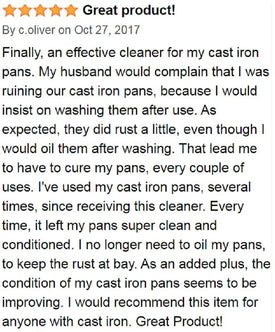 Culina Cast Iron Soap & stick & Conditioning Oil & Stainless Scrubber &Restoring Scrub & brush | All Natural Ingredients | Best for Cleaning, Non-stick Cooking & Restoring | for Cast Iron Cookware