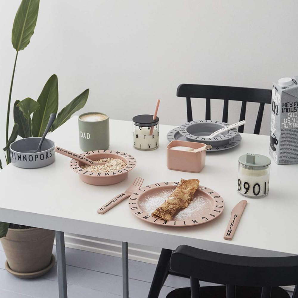 Eat & Learn Toddler Fork, Knife & Spoon Set of 4 Design in Denmark | Tritan Kids Cutlery Utensil Set Drop Safe | Toddler Safe Flatware BPA/BPS Free, Dishwasher Safe Ideal for Home|Green