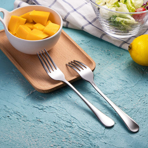 Image of Dinner Forks,Set of 16 Top Food Grade Stainless Steel Silverware Forks,Table Forks,Flatware Forks,8 Inches,Mirror Finish & Dishwasher Safe,Use for Home,Kitchen or Restaurant