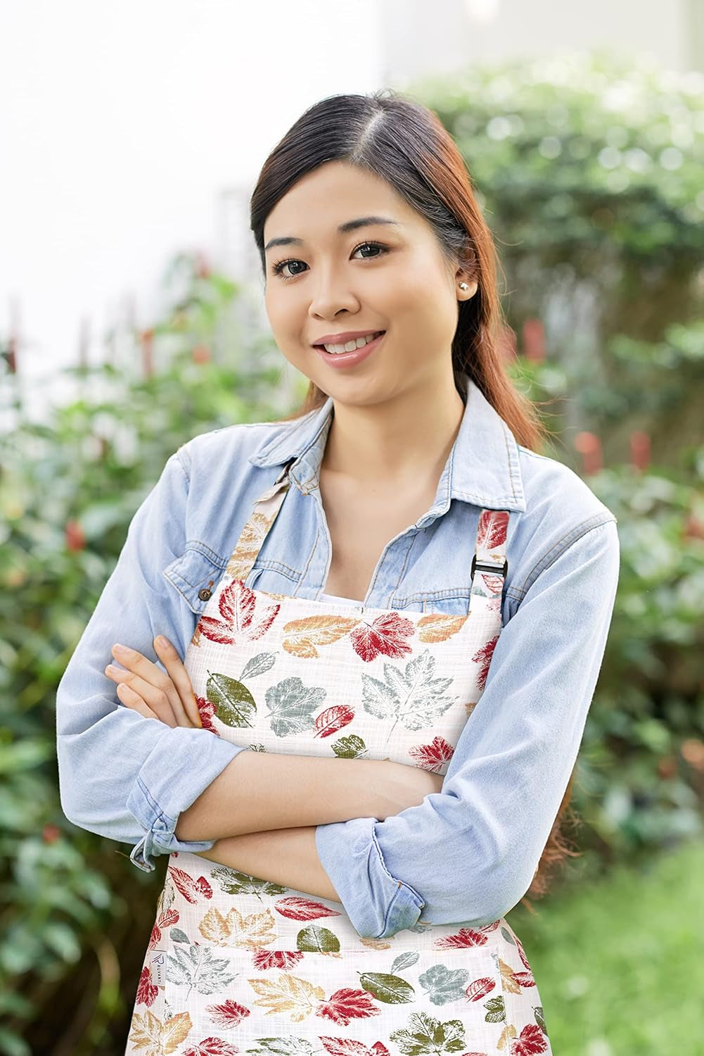 Cotton Enrich Cute Aprons for Women with Pockets Adjustable Upto XXL, Cooking, Kitchen, Server, Chef Apron