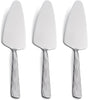 Silver Cake Server, 9.3-Inch Stainless Steel Pie Server, Pizza Server of 3, Pie Server Spatula, Cake and Pie Servers, Dishwasher Safe