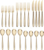 894808 Storm Champagne 20 Piece Everyday Flatware Set, Service for 4