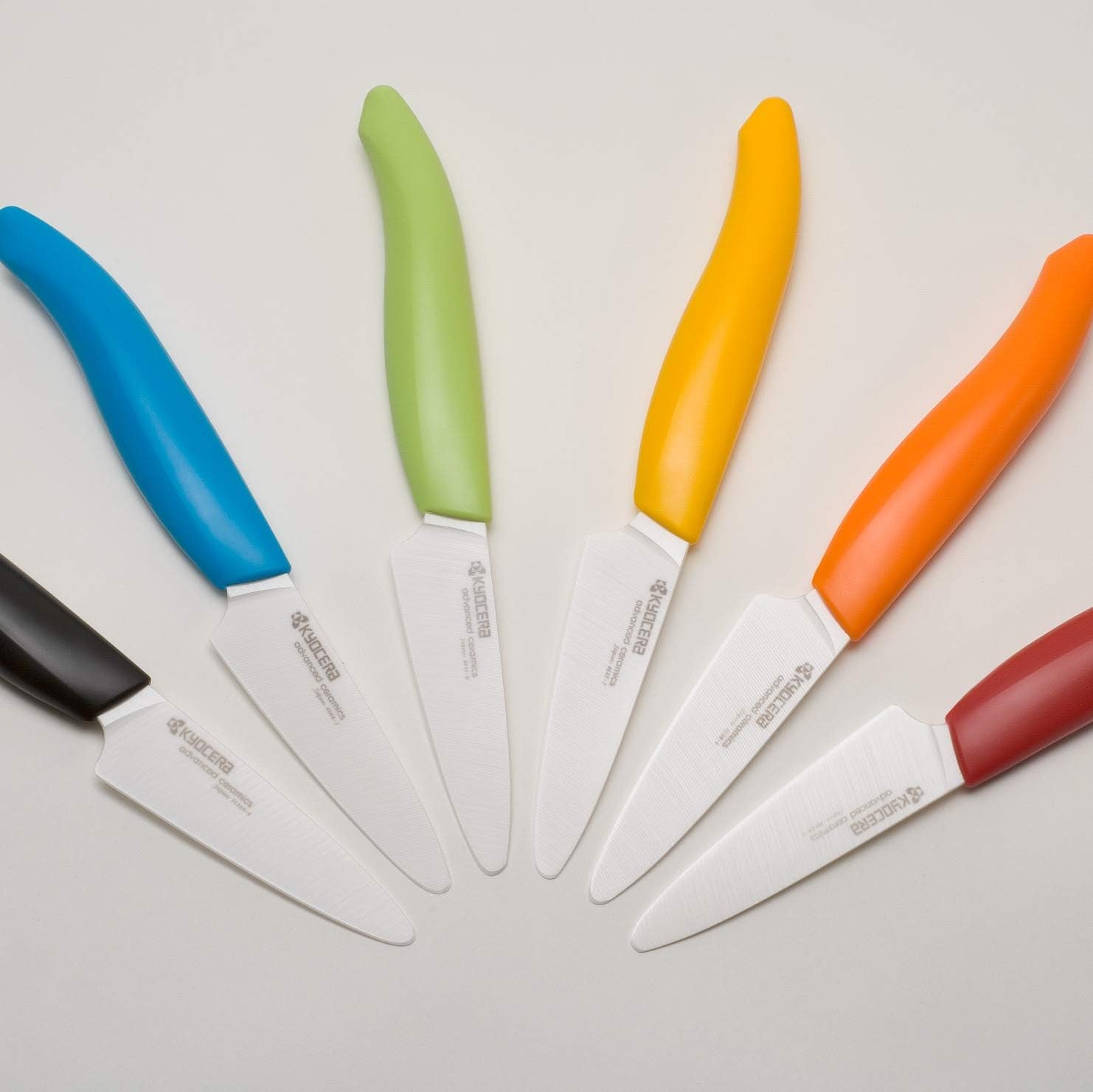 Advanced Ceramic Revolution Series 3-Inch Paring Knife, Blue Handle, White Blade