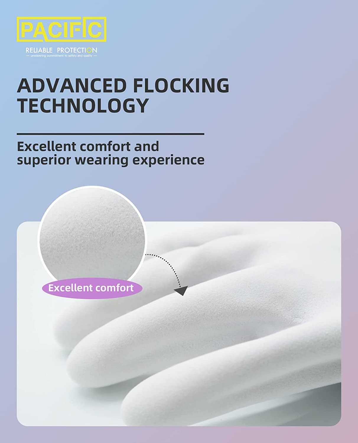 Reusable Dishwashing Cleaning Rubber Gloves, Dish Washing Gloves with Flocked Cotton Liner, Kitchen Gloves, Latex Free, Blue, Medium